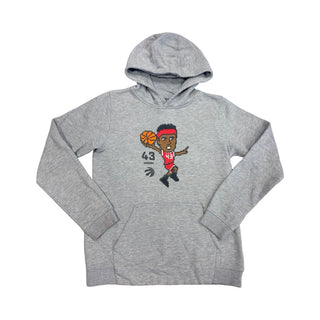 Outer Stuff Grey pixel Raptors Siakam hoody, 14-16 years (large)