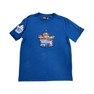 Pro Standard Blue official Toront Maple Leafs tshirt w/embroidered patches, Men’s small