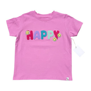 Preppy Goose Happy Applique T-Shirt New with Tags, 6-7 years