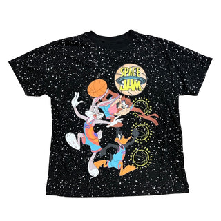Official Space Jam Black speckled rune squad tshirt, Youth large