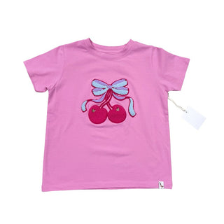 Preppy Goose Cherry Bow T-Shirt New with Tags, 6-7 years