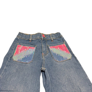 Billieblush Denim jeans with sequins and spake button, 6 years