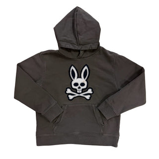 Psycho Bunny Grey w/embroidered skull bunny, 7-8 years (small)