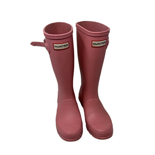 Hunter Pink rainboots, 2-3 big kid
