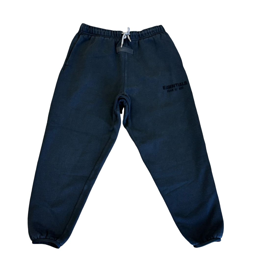 Essentials black sweatpants, 14/16 years