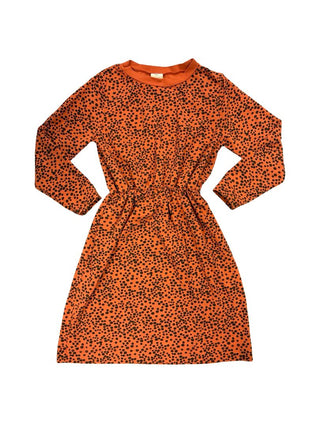 Wynken Brown and Black Cheetah Print Cinched Dress, 8 years