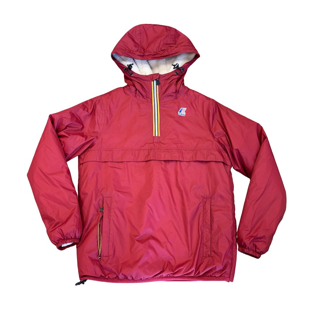 K-Way new w/tags red shearling lined pullover, xsmall mens