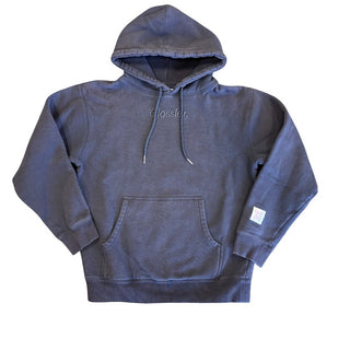 Glossier distressed navy hoodie, small