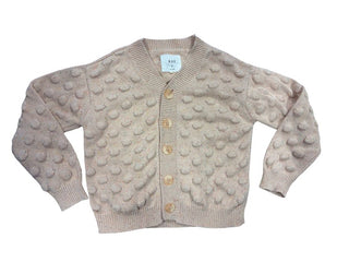 Hux Blush Pink Confetti Bubble-knit Cardigan , 6 years