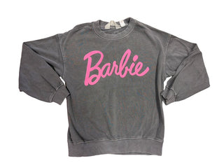 H&M Grey Sweatshirt with "Barbie" Graphic, 8-10 years