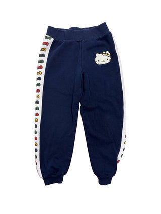 Stripes x HBC Navy Blue Sweatpants with Bow and Hello Kitty Graphics, 6 years