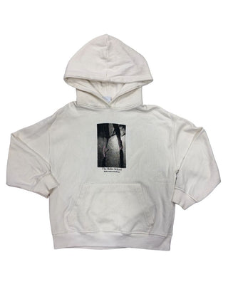Zara White Hooded Sweatshirt with Ballet School Graphics, 8-9 years