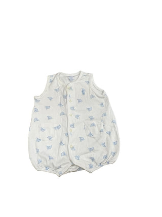 Ralph Lauren White onesie with sail boats, 3 months