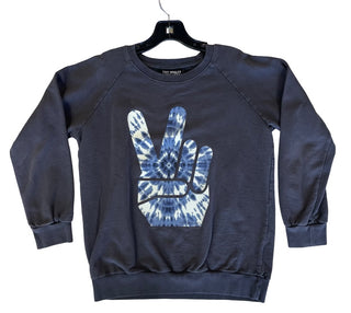 Tiny Whales  Peace sign sweatshirt, 8 years