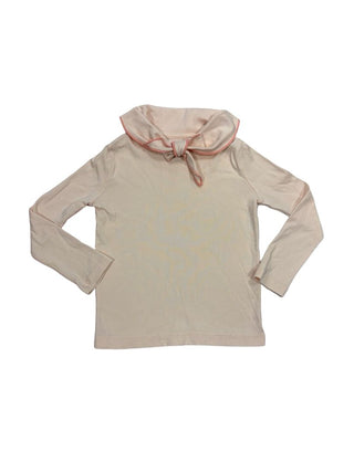 Misha & Puff  Blush Pink Longsleeve with Bow-Collar Detail, 4-5 years