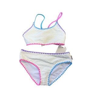 Limeapple textured bandeau bikini set, new with tag, 8-10 years