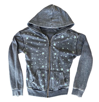 Vintage Havana Grey zip up w/stars, XL/16 years