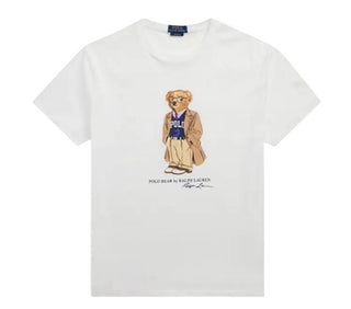 Polo Ralph Lauren  White Tee with Bear Graphic, M
