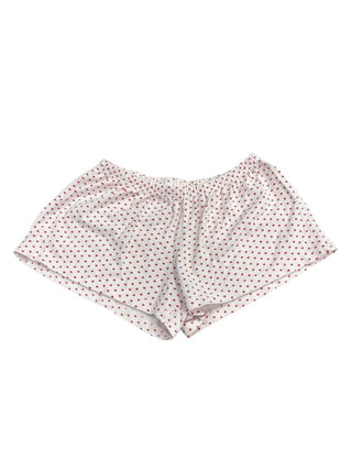 Brandy Melville Pink and Red Heart Shorts, O/S