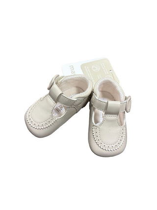 Mayoral Beige Patent Shoes, Newborn