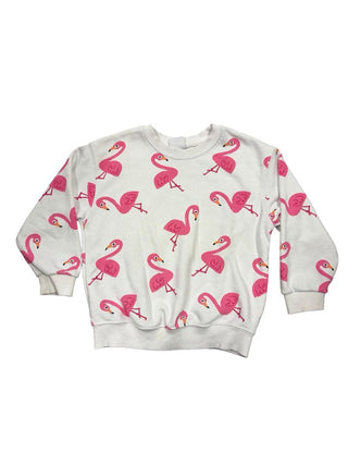Zara Flamingo Pattern Sweater, 3-4 years