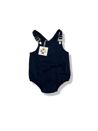 Navy Bopop Bopop Navy Emblem Romper, 24 Months