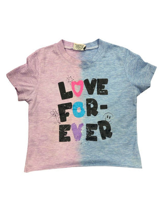 Firehouse Ombre tee with "Love Forever" Graphic, XXS