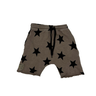 Nununu Brown star shorts, 8-9 years