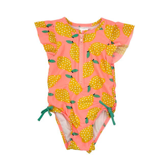 Cat & Jack pear swim suit w/ruffles, 18 month