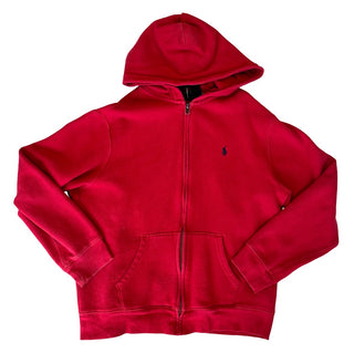 Ralph Lauren Red zip up, 18-20 years