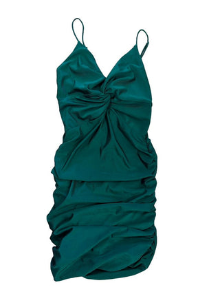 Lucy in the Sky Jewel Green Ruched Dress, medium