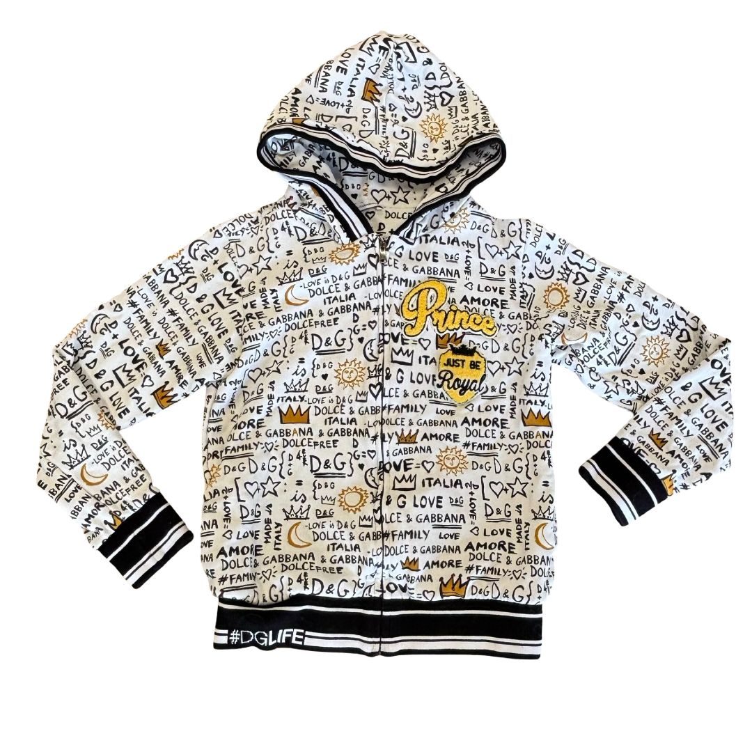 Dolce & Gabbana graffiti print sweat set, 9-10 years