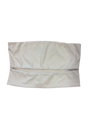 Edikted White Mid-Split Detail Tube Top, medium