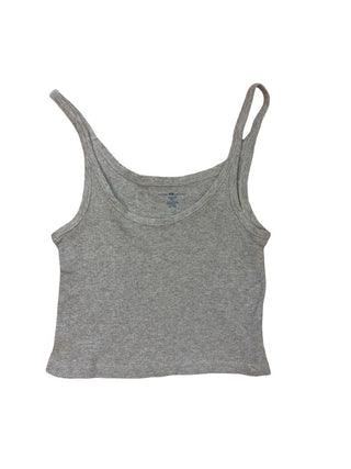 Brandy Melville Grey Ribbed Cropped Tank, O/S