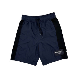 Burberry navy/mesh swim shorts, 8 years