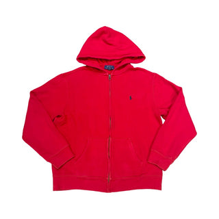Ralph Lauren Red zip up hoodie, 18 years