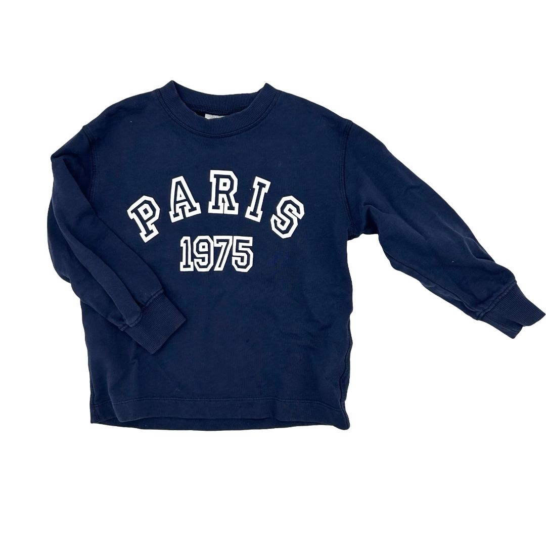 Zara navy Paris sweatshirt, 7 years