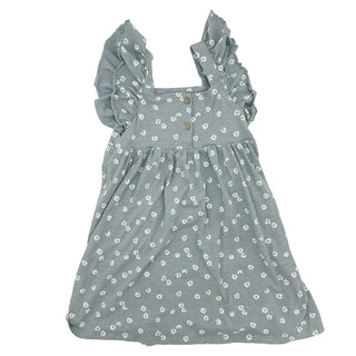 Rylee + Cru teal dress w/white flowers, 6 years