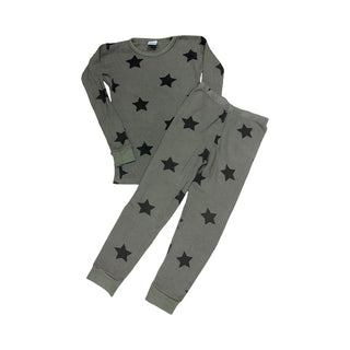 Bsteps Waffle pajama set stars, Youth large