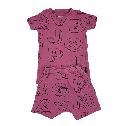 Nununu Pink lounge set, 4-5 years