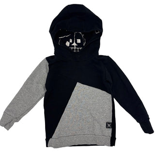 Nununu Grey/black hoodie, 3-4 years