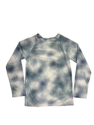 Current Tyed Teal Tie-Dye Rashguard, 8-9 years