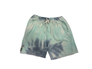 Vintage Havana Tie Dye Blue/Teal Sweatshorts, medium