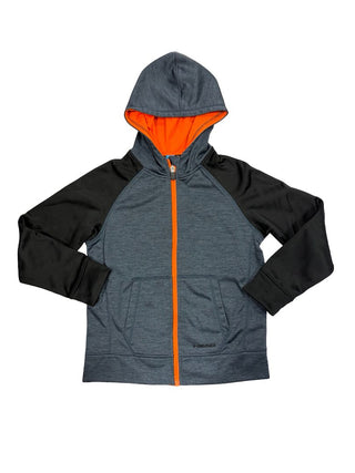 Head Navy & Black Zip up Hoodie with Orange Details, medium