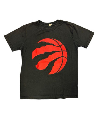 No Brand Black Raptors Shirt with Red Logo, small