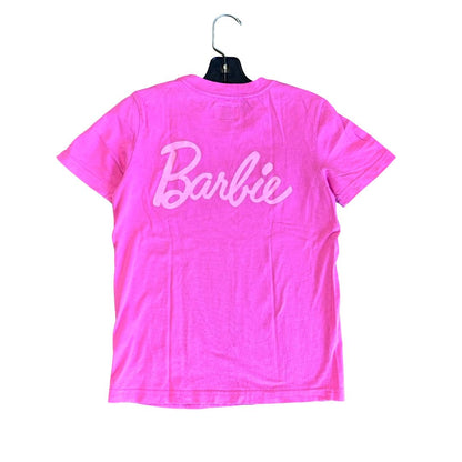 Roots x Barbie pink Barbie tshirt, youth large