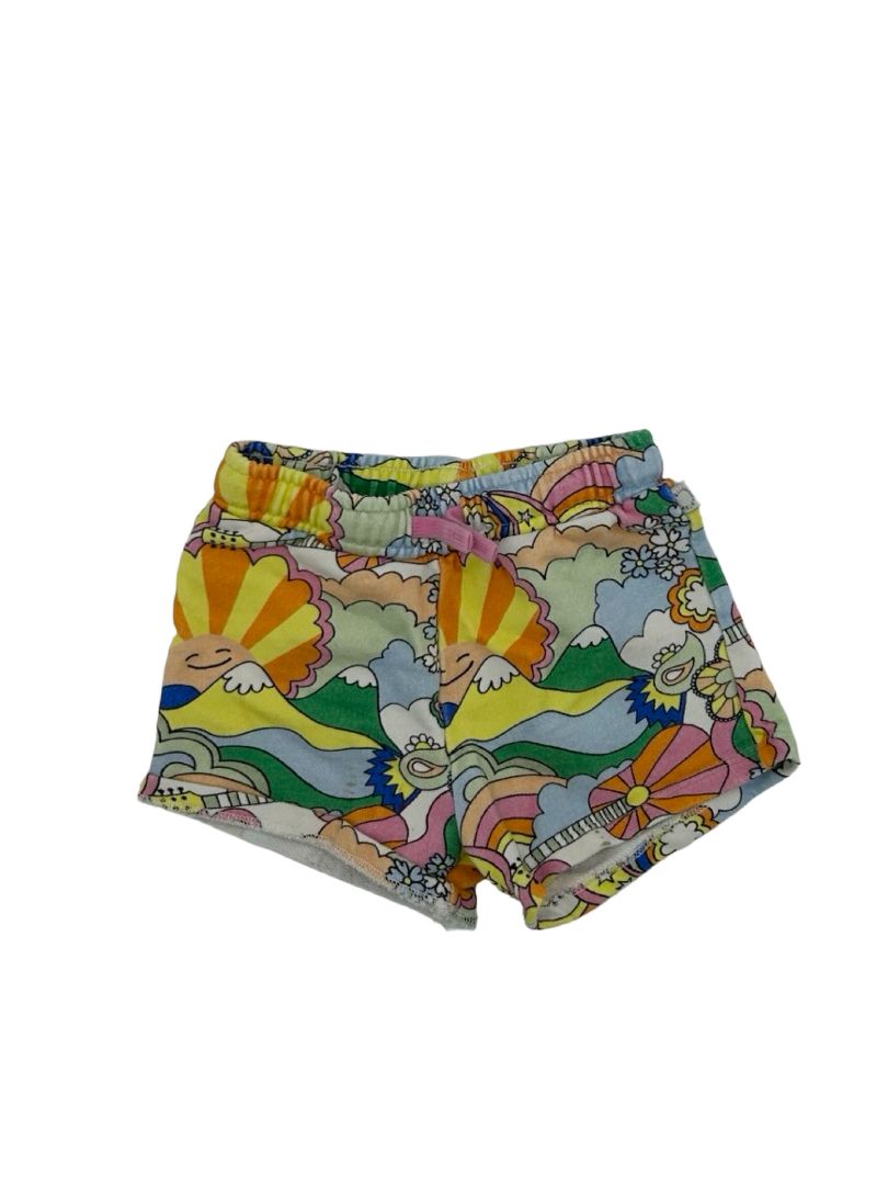 Stella McCartney yellow graphic print shorts, 2-3 years
