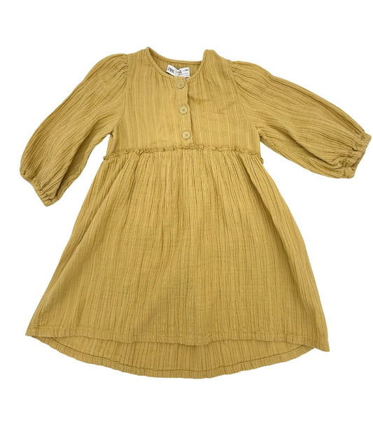 Zara new w/tags mustard yellow dress, 3-4 years