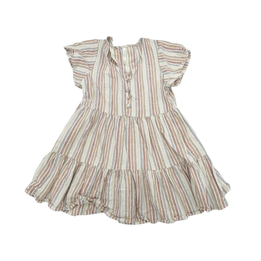 Rylee + Cru rainbow strip dress, 4-5 years