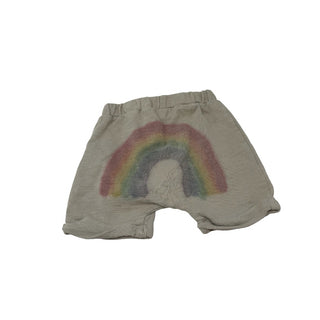 Molo Olive shorts rainbow on back, 6-12 months